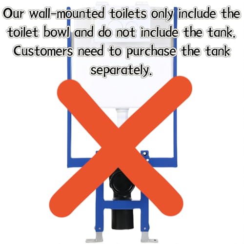 Modern White Soft-Close Wall Hung Toilet with Round Bowl